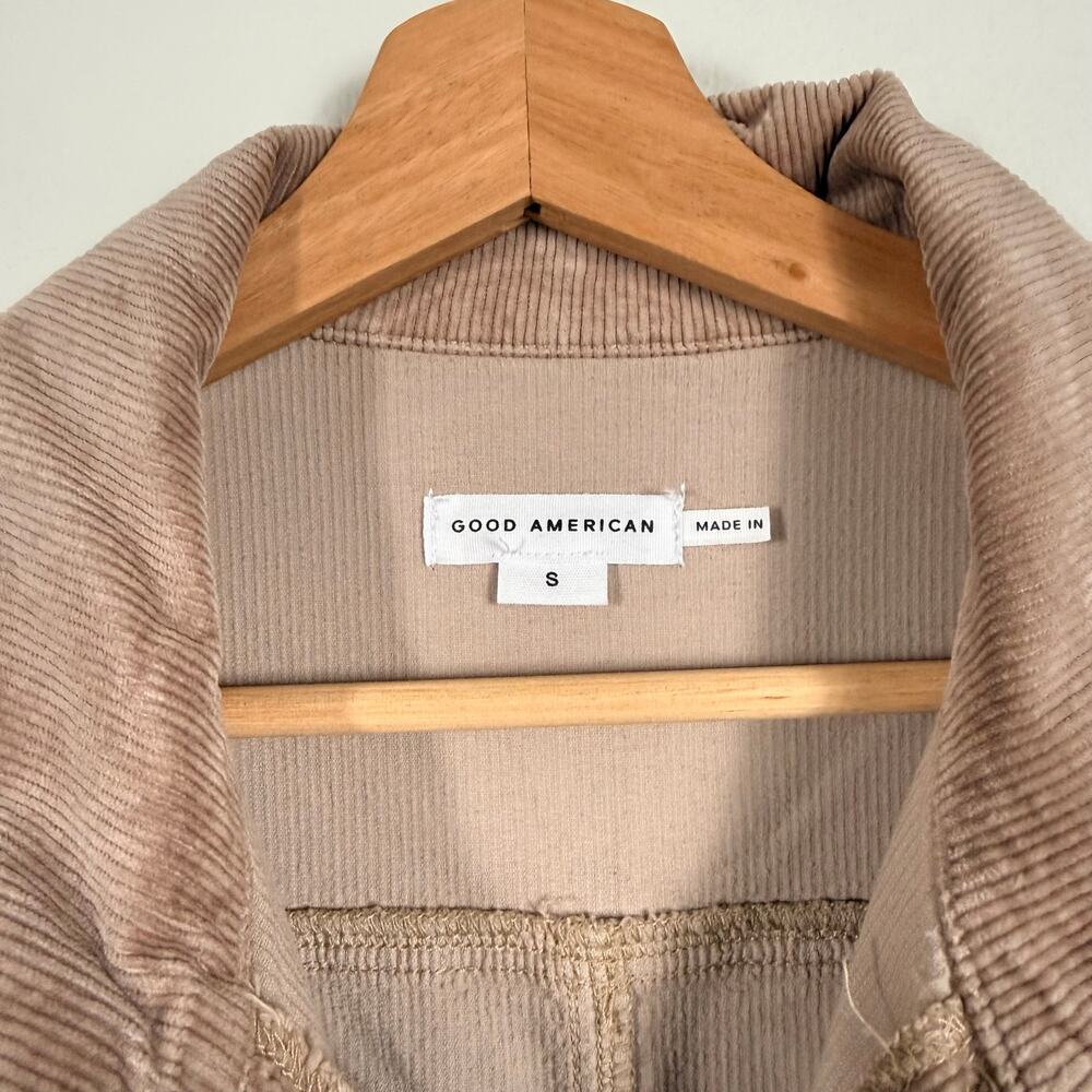 Good American jumpsuit corduroy palao one-piece collared corduroy relaxed Small - Picture 7 of 9